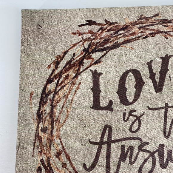 Love Is The Answer Canvas Print - Picture 5 of 15